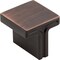 Jeffrey Alexander 1-1/8" Overall Length Brushed Oil Rubbed Bronze Square Anwick Cabinet Knob 867L-DBAC - alternate 1